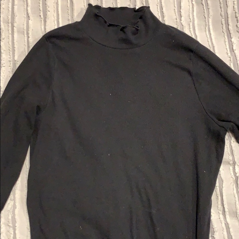 Black turtle neck